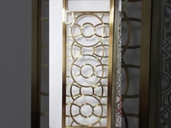 Nouvel hôtel en métal titanique de cloison de séparation d'écran d'acier inoxydable évidé