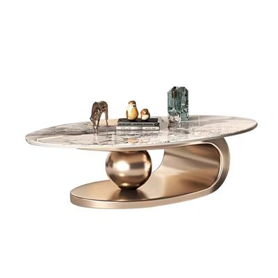 acheter Creusez la table basse de marbre de salon d'acier inoxydable de table basse online manufacture