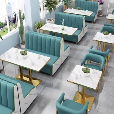 acheter Allocation des places moderne de cabine d'hôtel de restaurant de meubles d'art en cuir de marbre online manufacture