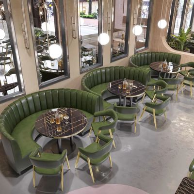 acheter Cabine moderne d'ensemble de meubles de restaurant d'hôtel autour des tables de restaurant de cercle online manufacture