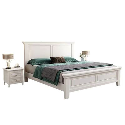 acheter Le Roi fait sur commande Size Beds d'hôtel de meubles modernes bleus blancs de chambre à coucher online manufacture