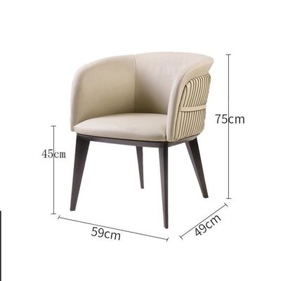 acheter Métal en cuir véritable d'hôtel de meubles modernes de restaurant dinant la chaise online manufacture