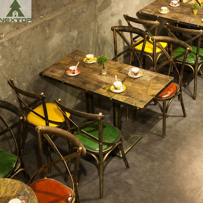 acheter Grand rétro magasin de barre de Sofa Set Economic Industrial Hotel de chaise de restaurant de café en métal online manufacture