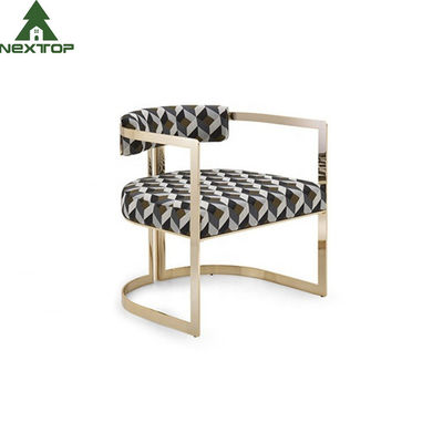 acheter Chaise dinante en laiton d'or d'acier inoxydable de loisirs de fauteuil de meubles modernes d'hôtel de luxe online manufacture