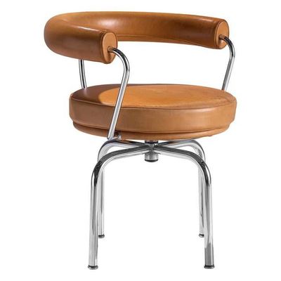 acheter Dossier confortable en cuir rotatif d'hôtel de restaurant en métal nordique de meubles dinant la chaise online manufacture