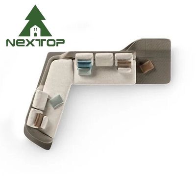 Bon prix Sofa d'hôtel pour les clients du coin Bureau de vente Réception Sofa de négociation en L en ligne