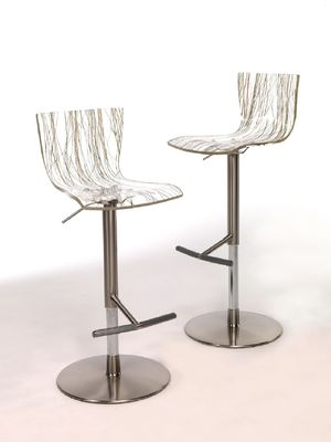 acheter Polissage de meubles d'hôtel et de restaurant Tabourets de bar réglables transparents online manufacture