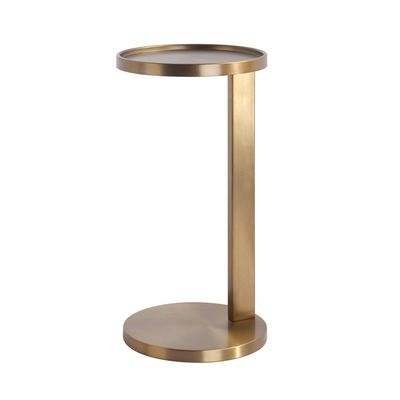 Bon prix Hôtel Table de côté métallique dorée moderne haut de gamme personnalisation de meubles intérieurs en ligne