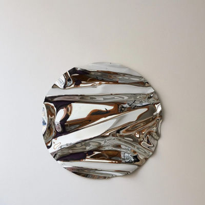acheter Sculpture murale psychédélique ronde sur mesure 201 304 316 Miroirs en acier inoxydable online manufacture