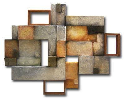 acheter Hôtel abstrait moderne sur mesure Des sculptures d'art murale métalliques qui élèvent le design intérieur online manufacture