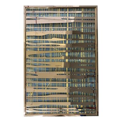 acheter Transformez votre décor d'hôtel avec un écran mural abstrait 3D en acier inoxydable online manufacture