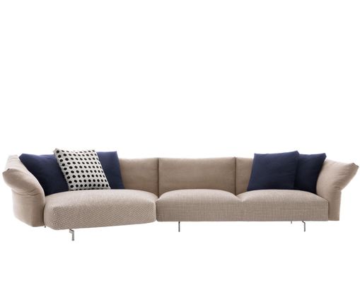 Bon prix Chambre d'hôtel simple, en tissu moderne, coin, canapé courbé. en ligne