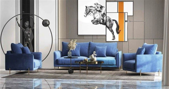 acheter Hôtel de luxe Maison mariage Lobby velours cuir moderne canapé sectionnel online manufacture