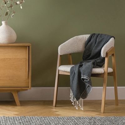 acheter Chambre d'hôtel 5 étoiles Style minimaliste Tissu blanc Massif chêne fauteuil de loisirs online manufacture
