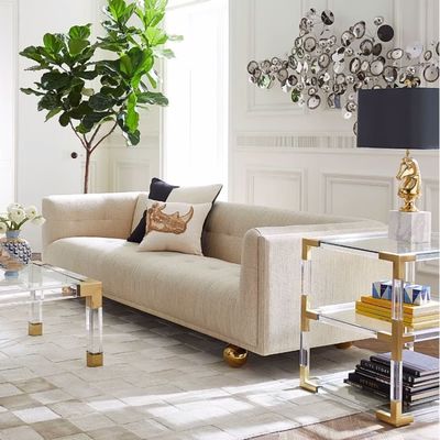 acheter Hôtel en tissu en cuir canapé 3 places meubles d'hôtel de luxe sur mesure online manufacture