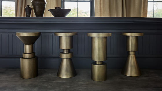 acheter Antique cuivre 5 étoiles Hôtel Restaurant Bar Tabouret d'échecs métallique online manufacture