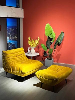 Loisirs Sofa Chair Fabric Living Room Chaise Longue Customized de velours