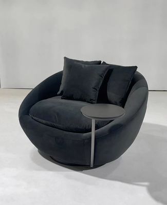 Hôtel à la maison de villa d'OEM d'ODM tournant Sofa Chair With Tray