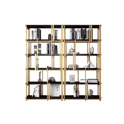 Or moderne fait sur commande de coffret d'étalage d'étagère de meubles d'hôtel d'acier inoxydable