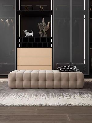 Selles de chaussure de vestiaire de Sofa Bench Bed End Stool de velours d'ouatine de technologie