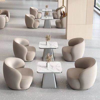 La table basse de luxe de 4 Seater place le tissu adapté aux besoins du client de pièce de lobby d'hôtel