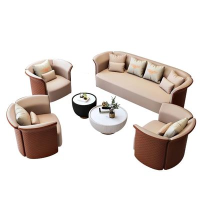 Bureau d'invité de club attendant le sofa de Sofa Luxury Hotel Lobby Round