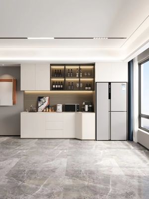 Le mur intégré a enfoncé l'armoire de buffet de bureau de Cabinet de réfrigérateur