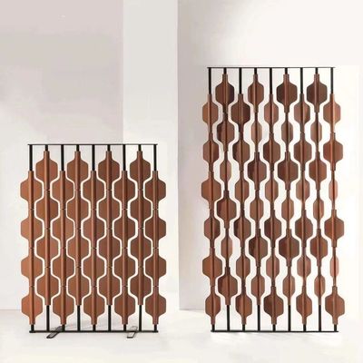 Écran coloré moderne de séparation de pièce de lobby d'hôtel en métal de meubles d'hôtel d'acier inoxydable