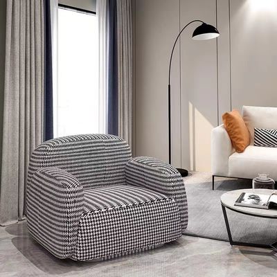 Sofa en bois moderne de Sofa Single Light Luxury Solid de chambre d'hôtel de trellis
