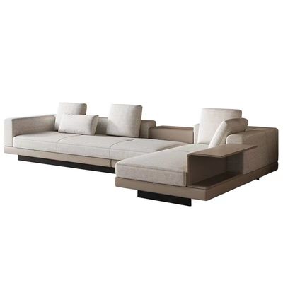 Grand sofa d'hôtel de luxe de meubles de salon minimaliste italien de coin