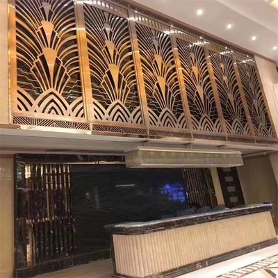 Le diviseur de pièce de luxe léger divisent le diviseur de pièce en métal d'hôtel d'acier inoxydable
