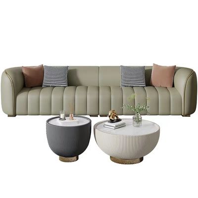 Salon vert clair en cuir de villa de Sofa Nordic Sofa Bed Hotel de clé de piano
