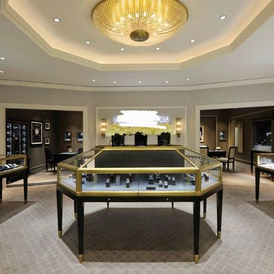 Contre- rouille de vitrine de partie supérieure du comptoir d'étalage de bijoux de luxe souples anti