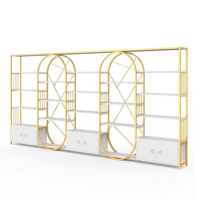 Corps d'or de étagère de marbre multicouche de luxe cosmétique souple de coffrets d'étalage