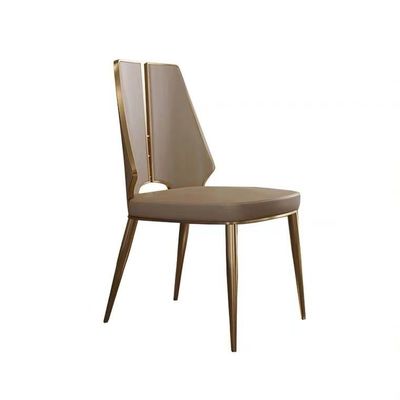 Chaises de cuisine tapissées par tissu de luxe léger moderne de chaise de tapisserie d'ameublement de tissu