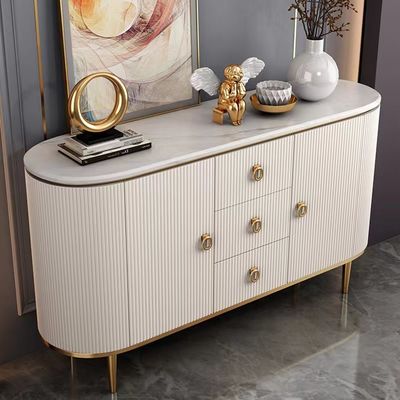 Coutume multifonctionnelle d'entreposage en casier en métal de Cabinets de luxe modernes de buffet de plat de roche