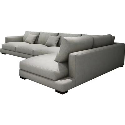 Tissu sectionnel pratique Sofa Bed fait sur commande en forme de L