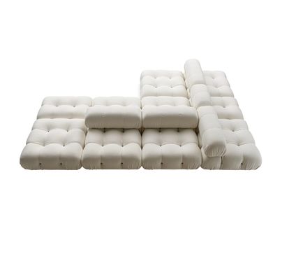 Laine blanche Sofa Modular Combination d'agneau de Teddy Hotel Lobby Furniture Fabric