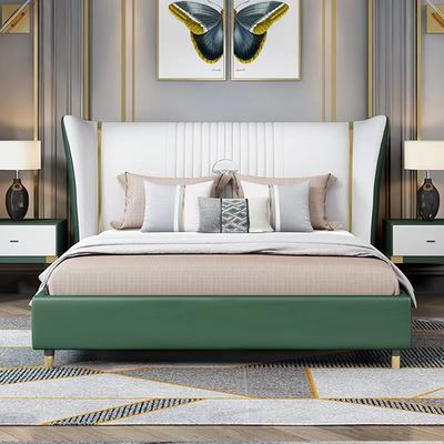 Bon prix lit en cuir en bois solide Bentley Hotel Bedroom d'hôtel de luxe de meubles cinq étoiles de chambre à coucher en ligne