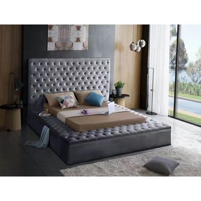 Le Roi de luxe en cuir moderne Bed de chambre à coucher du double lit 1,8 de chambre à coucher d'hôtel de maître de lit