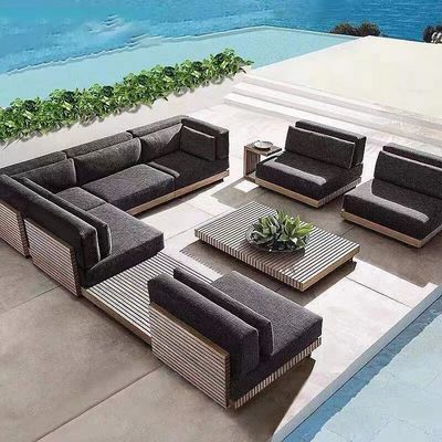 Piscine extérieure Sofa Bed Lounge Chairs Sofa bronzant Ledge Cushions Chaise