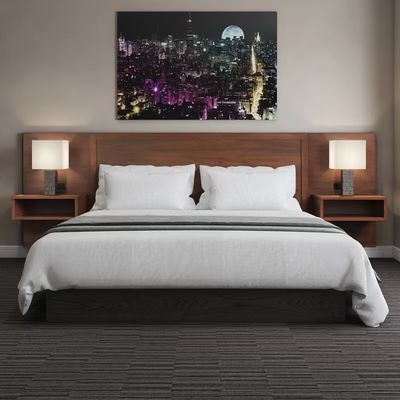 Moderne adaptez les mobiliers pour chambre à coucher aux besoins du client contemporains de double de meubles de chambre à coucher d'hôtel