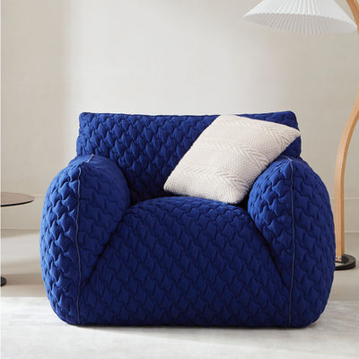 Sofa de tissu de Sofa Modern Single Blue Linen de salle d'attente d'hôtel de vacances