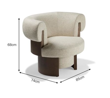 Chaise de loisirs de tissu de Sofa Living Room Creative Single en bois solide d'appartement