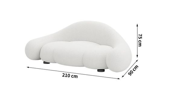 Sofa incurvé créatif de Sofa Luxury Modern Reception Guest de salon