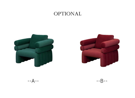Meubles simples de Sofa Chair Italian Minimalist Hotel de salon de velours de salon