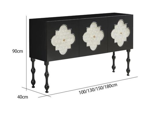 Bois solide américain fait sur commande Shell Decorative Cabinet de Cabinets modernes de salon