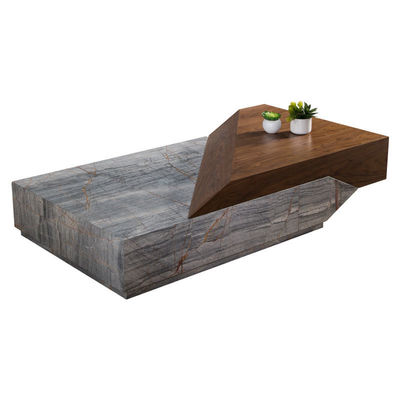 Créatif de marbre massif de bois de table de café lumière de luxe meubles de style italien