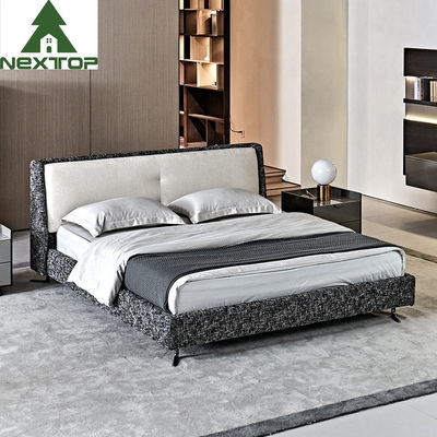 Chambre haute maison moderne simple tissu lit rembourrée