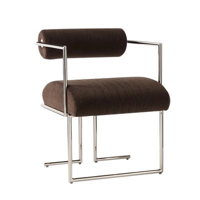 Élégante chaise de salle à manger en acier inoxydable Chaise de livre Créatif dossier fauteuil de loisirs